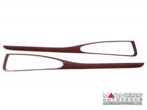 Alfa Romeo Stelvio Complete Interior Trim Kit - Red Carbon Fiber 